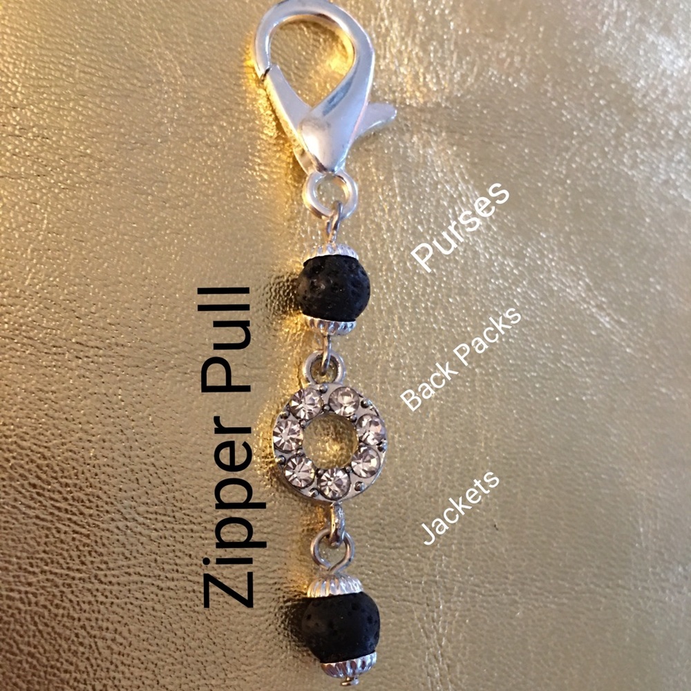 Lava Stones with Rhinestones for Essential Oils